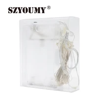 SZYOUMY с держателем батареи 4,5 в 3 м 30 светодиодный медный провод светодиодный шнур, Звездные огни, для праздника, вечерние, свадебные украшения