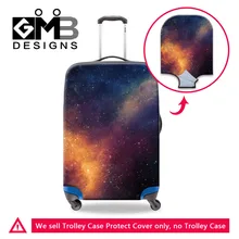 Толстые эластичные багажные защитные чехлы Galaxy Star Universe печать чемодан защитный чехол для 18-30 дюймов Дорожный Чехол