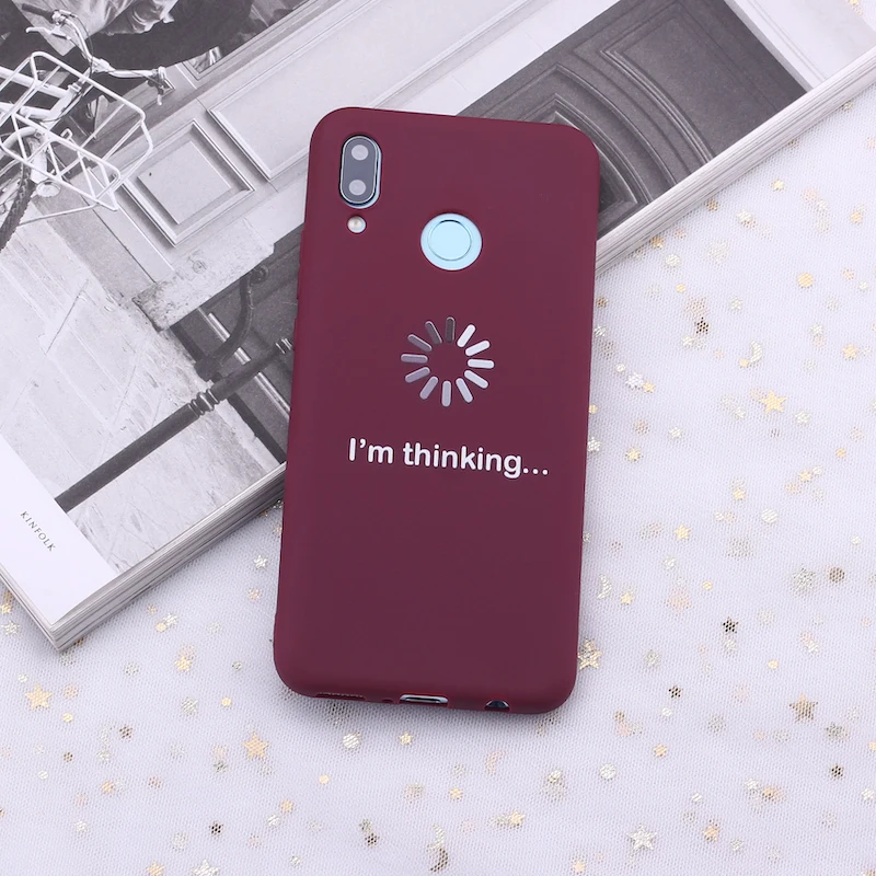 Для samsung S8 S9 S10 S10e Plus Note 8 9 10 A7 A8 I am thinking Funny Memes Candy силиконовый чехол для телефона Capa Fundas Coque