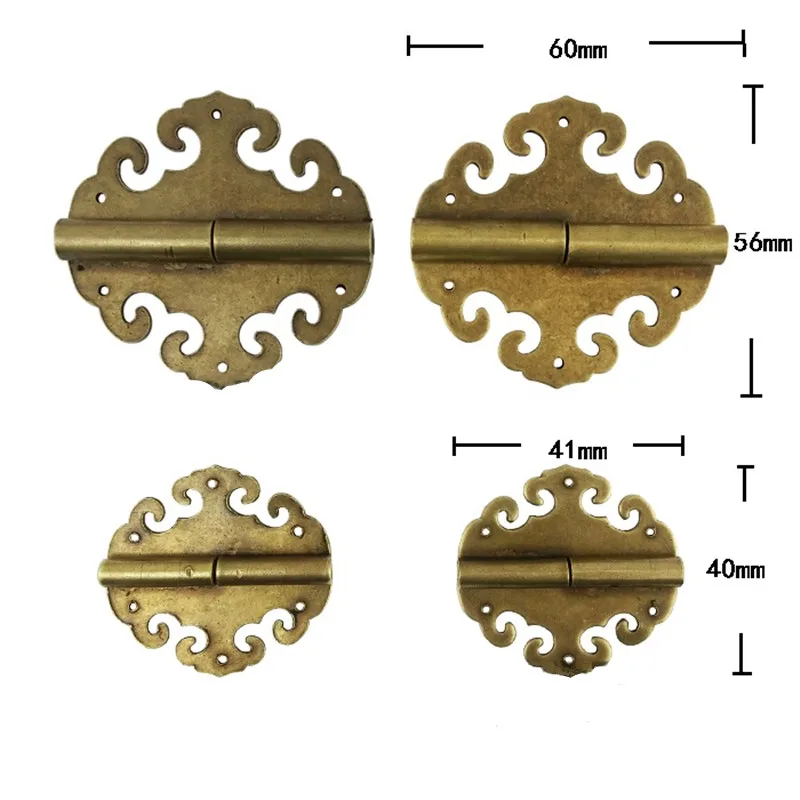 Brass Flower Hinge Decor Cloud Hinges Wooden Gift Jewelry Box Hinge