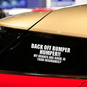 

BACK OFF BUMPER HUMPER Letters Car SUV Sticker Window Decorative Vinyl Decal