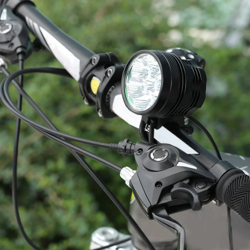 

Clear Stock! Ultra Bright Waterproof 32000LM 8LED Mountain Bike Head Light Cycling Bicycle Headlamp Flash Safety Rear Light
