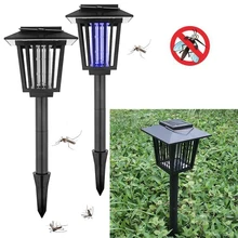 Фиолетовый светильник, лампа на солнечных батареях, москитная убийца, лампы, Базз, лето, на открытом воздухе, муха, насекомые, убийца комаров, Zapper Killer