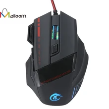Malloom новая игровая мышь 5500 dpi 7D светодиодный оптический USB Проводная профессиональная мышь Мыши для ПК ноутбука для высококлассного плеера для CS#25