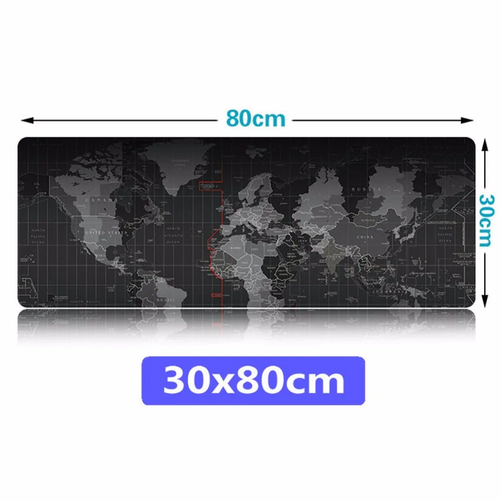 

1 Pc Fashion Cool Durable 30cmX80cm Rubber Large World-Map Mouse Pad for Office & Home & Computer & Game