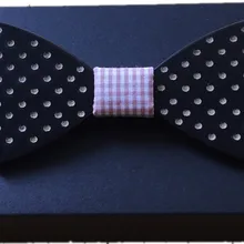 Дизайн деревянная бабочка мужской галстук деревянный галстук-бабочка Галстуки Новые деревянные