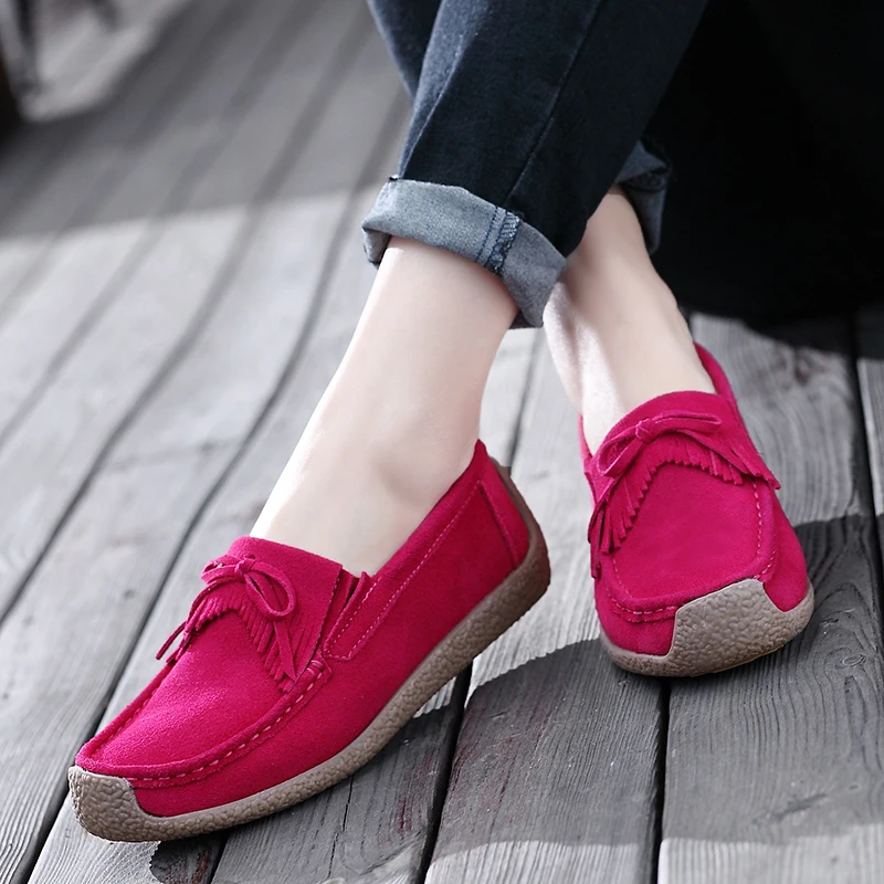 

Plus Size 44 Women Flats Woman Loafers Candy Color Slip on Flat Shoes Ballet Flats Comfortable Ladies Shoes Zapatos Mujer
