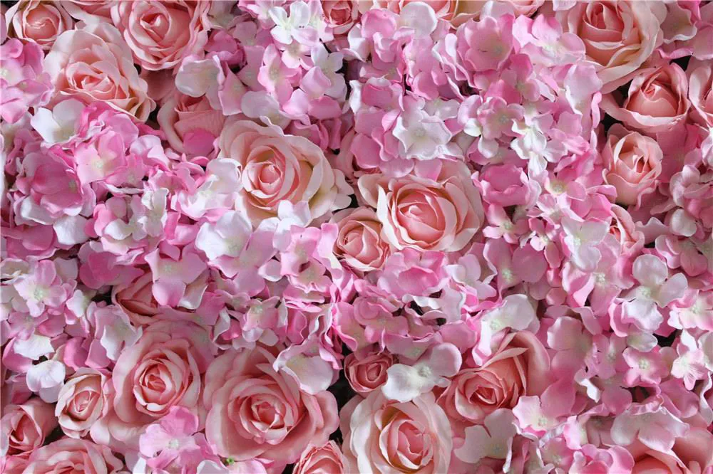 SPR Free Shipping- pink-10pcs/lot Artificialsilk rose flower wall wedding background lawn/pillar road lead market decoration