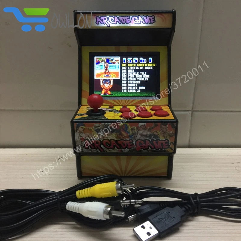 Новая 16 битная игровая аркадная консоль с поддержкой AV out 156 встроенных игр для