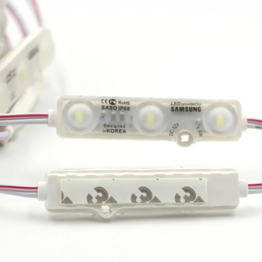 Светодиодный модуль для рекламы IP68 Samsung 5730 SMD 1 5 Вт 3 светодиодных знака