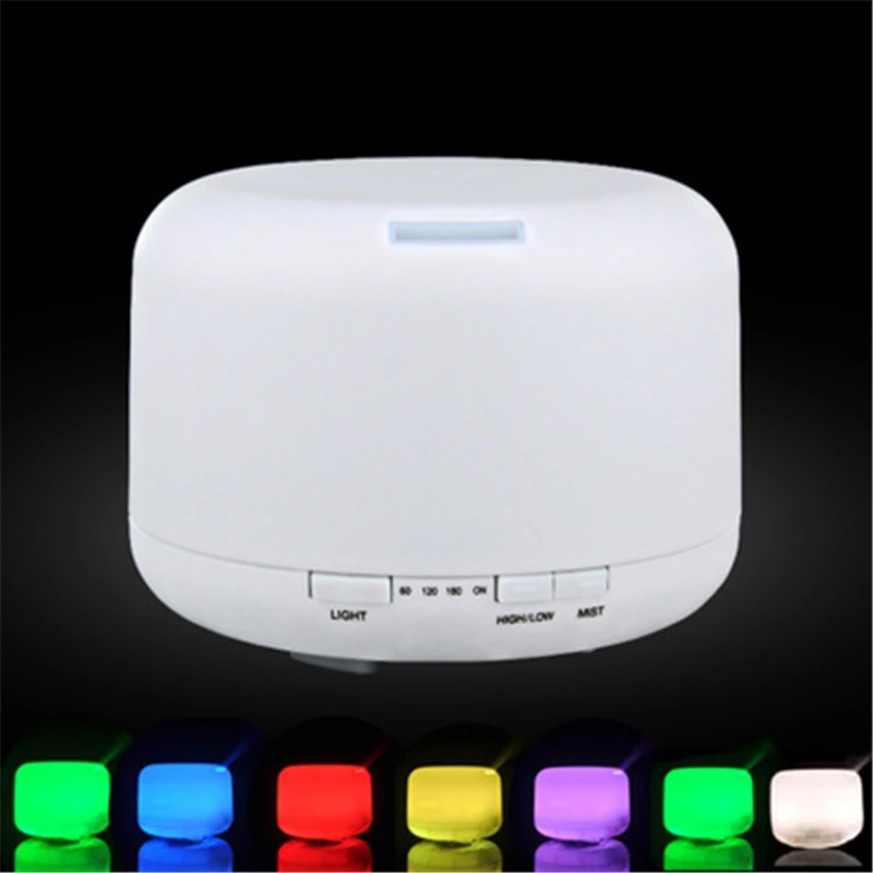 

500ml LED Night Light Aromatherapy Humidifier Home Office Air Aerosol Dispenser Lamp Aroma Oil Diffuser Atomizer Mist Maker