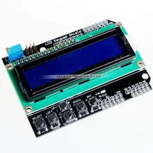1PCS LCD Keypad Shield LCD1602 LCD 1602 Module Display for Arduino ATMEGA328 ATMEGA2560 Raspberry Pi UNO Blue Screen