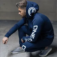 

Gyms New Men's Sets 2018 Fashion Sportswear Tracksuits Sets Men's Shark Hoodies+Pants casual Outwear Suits