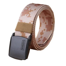 Automatic Buckle Nylon Belt Male Army Camo Tactical Belt Mens Military Waist Canvas Belts Cummerbunds High Quality Strap 3.8 cm