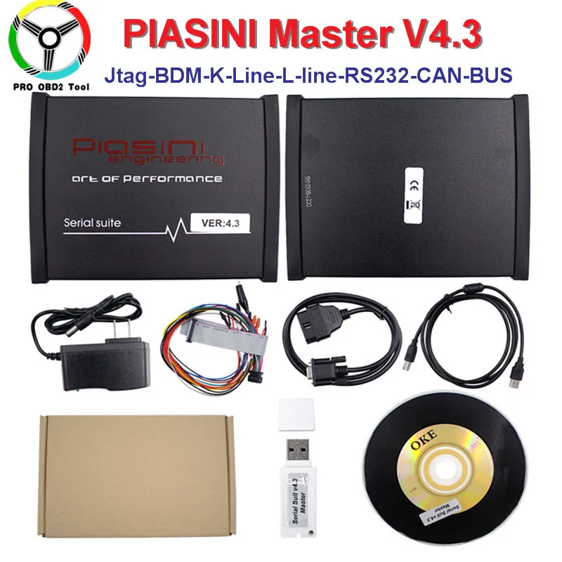 2019 PIASINI MASTER Full Version V4.3 (JTAG BDM K line L line RS232 CAN ...