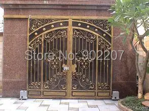 Image new design china wrought iron gates wrought iron gate for home villas