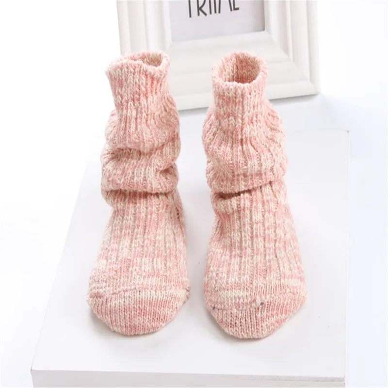 Lawadka/Детские носки для новорожденных мальчиков, Вязаные изделия для младенцев, носки зимняя теплая одежда для малышей аксессуары для детей от 0 до 24 месяцев