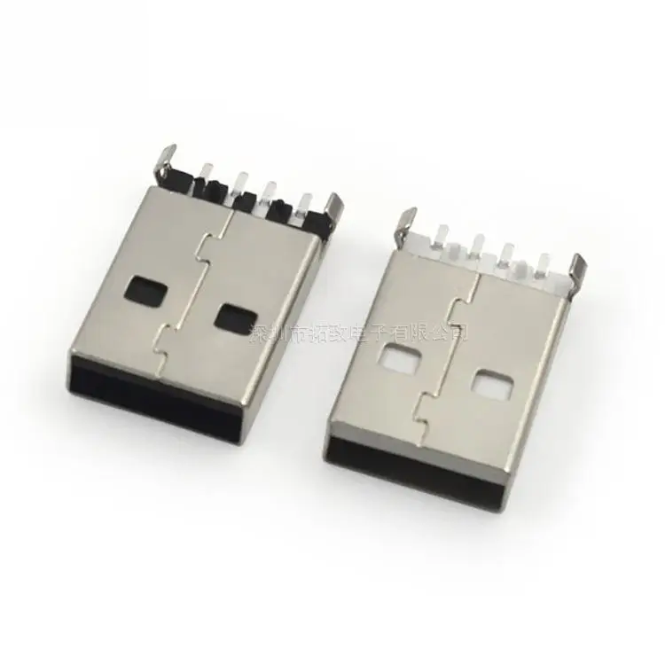 100 шт. AM мужской головы медь USB доска раковина SMT разъем USB|Соединители| |
