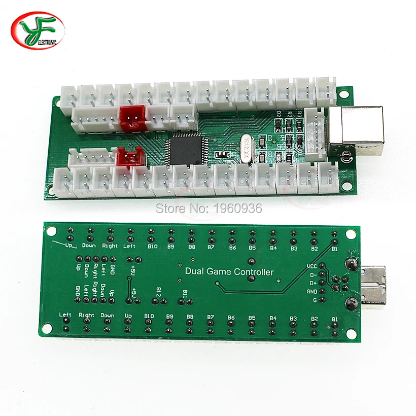2 игрока с нулевой задержкой аркадный кодер USB к ПК PS3 Raspberry Pi Джойстик контроллер