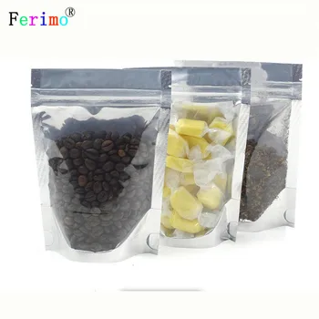 

Ferimo 100pcs 18 * 26 cm yin and yang self-supporting self-sealing bag storage bag food specialty bags light and shade chain bag