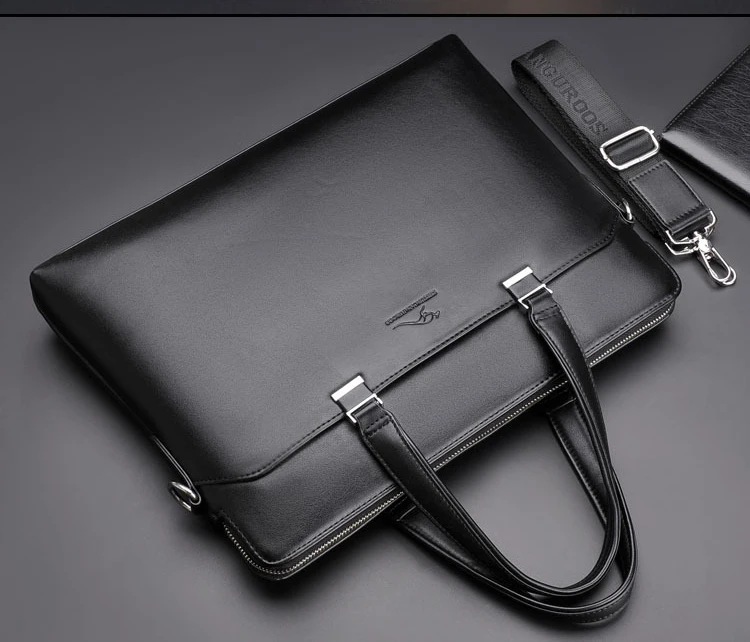 2019 новый роскошный кожаный деловой мужской портфель Мужская модная сумка через плечо мужская сумка-мессенджер для мальчика повседневная