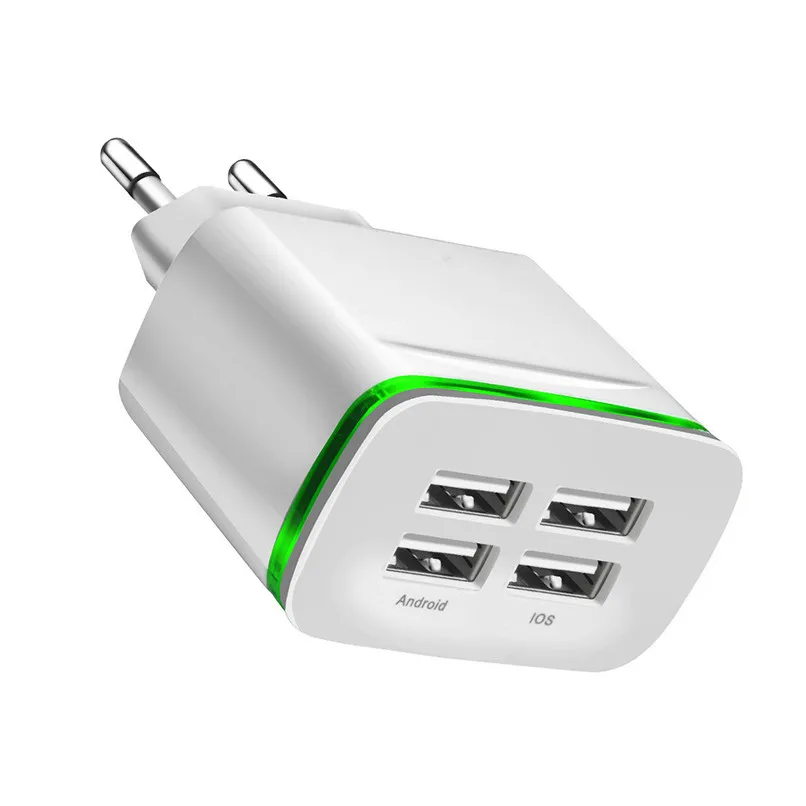 Венда quente порта USB адаптер зарядного 4A 4 carga plugue лампада светодиодный
