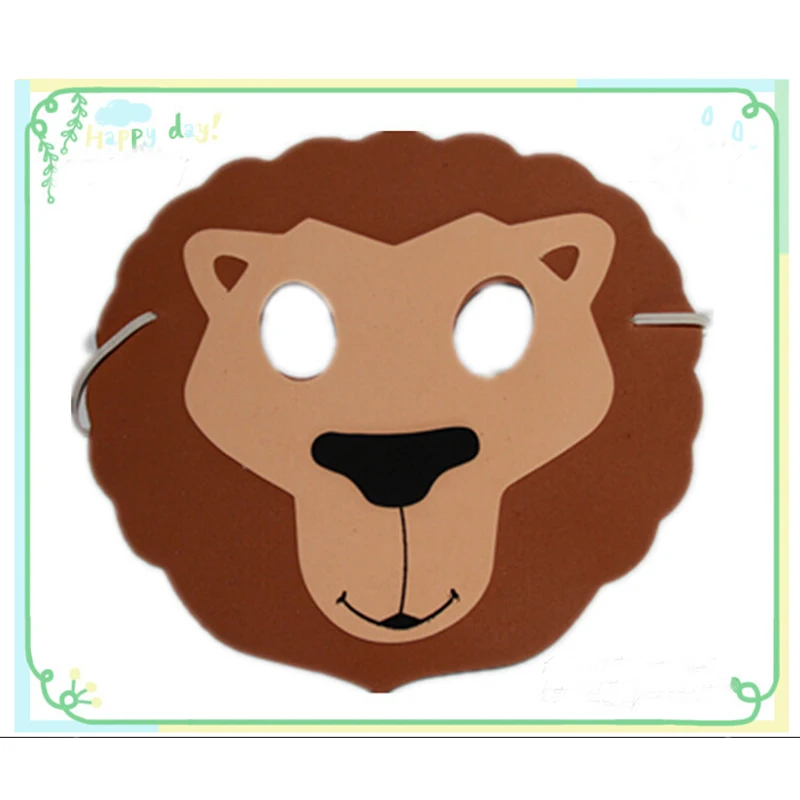JX-LCLYL 10x Funny EVA Children Animal Masks Kid Birthday Party Woodland Farm Dress Prop