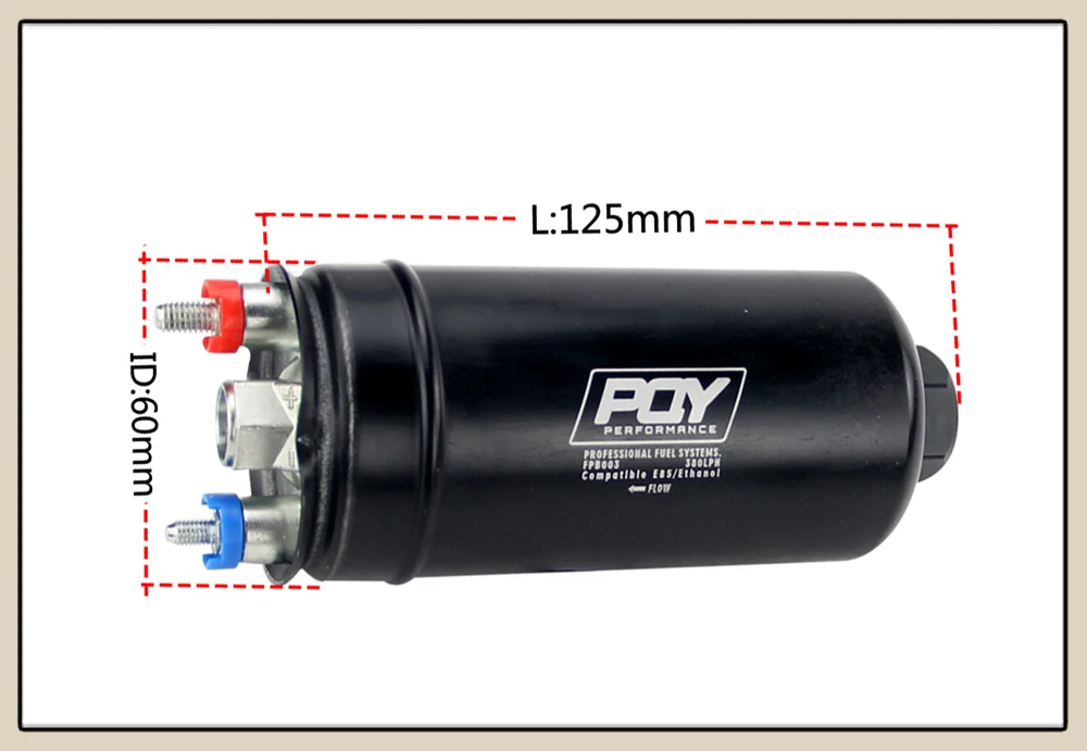 LZONE-EFI 380LH 1000HP высокое качество PQY внешний топливный насос E85 совместимый 044 стиль с PQY коробка JR-FPB003-QY