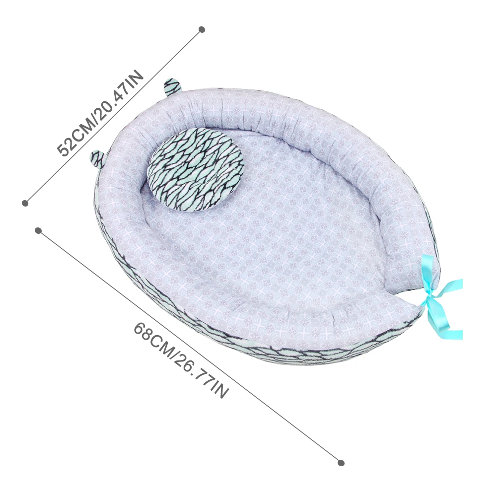 Портативное детское гнездо кровать хлопок Колыбель печать детская кроватка бампер складной спальное место для новорожденных путешествия кровать