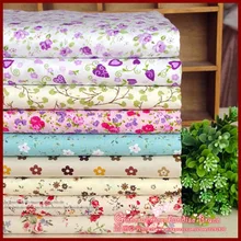 Rushed ! 9pcs 40*50cm flowers series baby patchwork baby cloth tartan ethnic fabric cotton crafts materials tilda textile