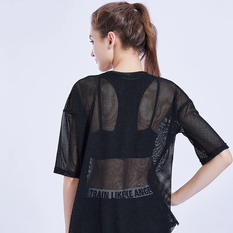

FeelKe New Sport T-Shirt Women's Short Sleeve Mesh T-shirt