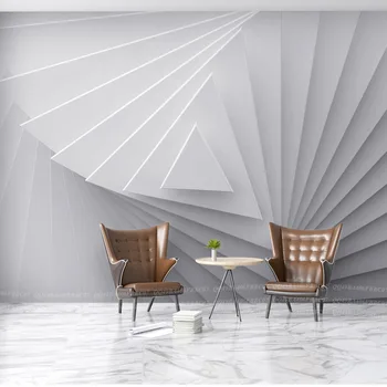 

8D Papel Mural 3D Triangle Geometry Wallpaper Mural 3d Wall Photo Mural for Background 3d Spiral Wall paper 3d Wall Mural