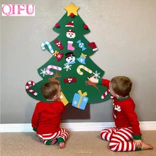

QIFU 2018 Merry Christmas Ornaments Christmas Tree Kids Diy Christmas Decorations for Tree Xmas Gifts Decoration New Year 2019