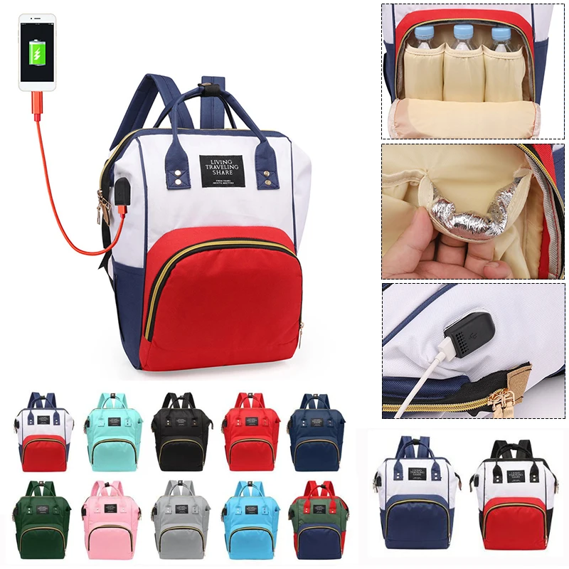 baby changing bag with usb