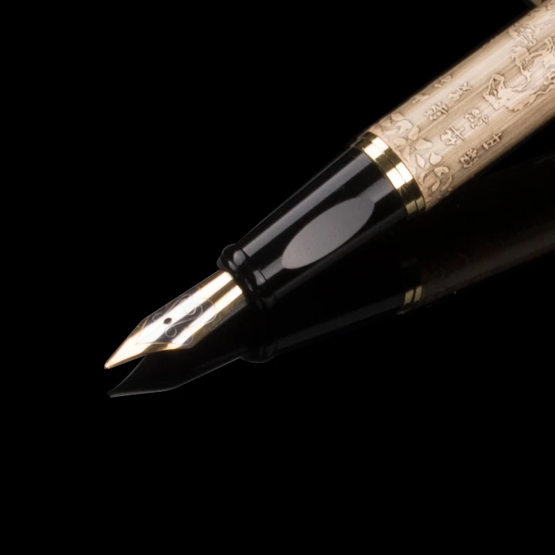 Высококачественная металлическая ручка DIKAWEN авторучка Роскошная pluma fuente stylo plume роскошный подарок канцелярская чернильная ручка boligrafos de marca