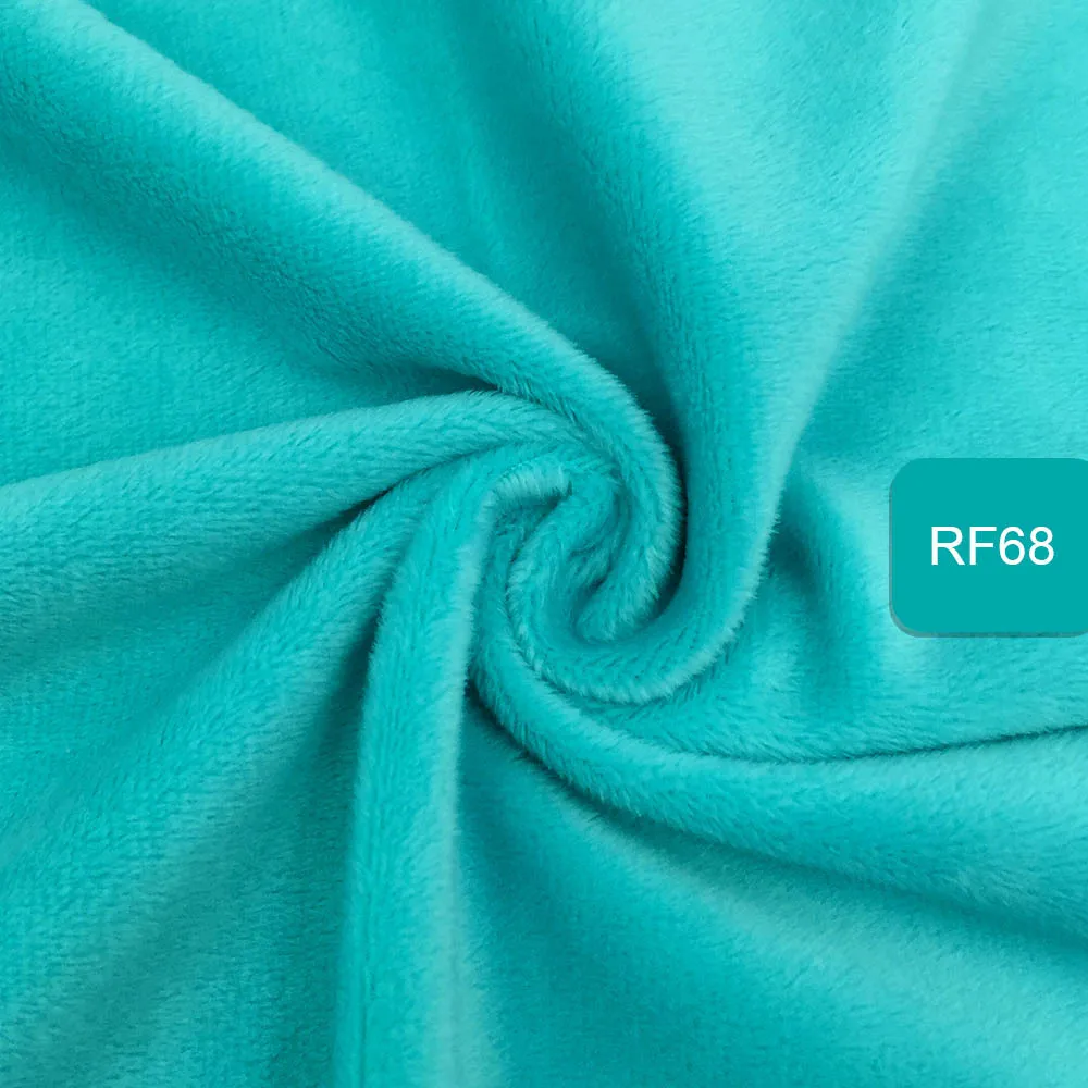 rf68 Zyfmptex 1 шт. Minky ткани для шитья ручной работы Домашний текстиль ткань для игрушек плюшевая ткань пэчворк сплошной цвет стиль 45*50 см - Цвет: rf68
