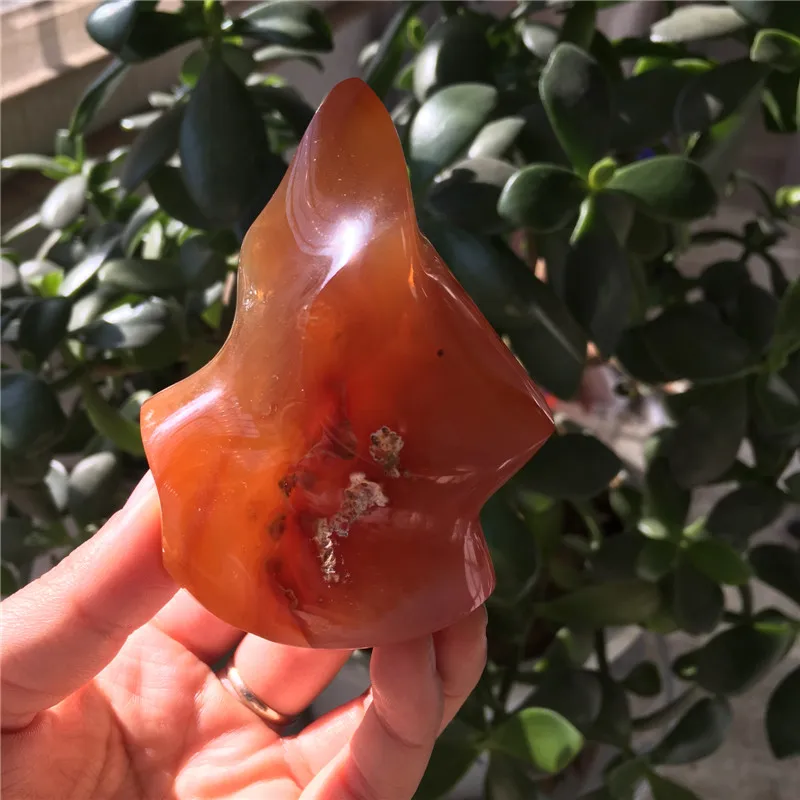 

New Year special offer 206g natural red agate flame style mineral stone reiki healing meditation crystals for home decoration