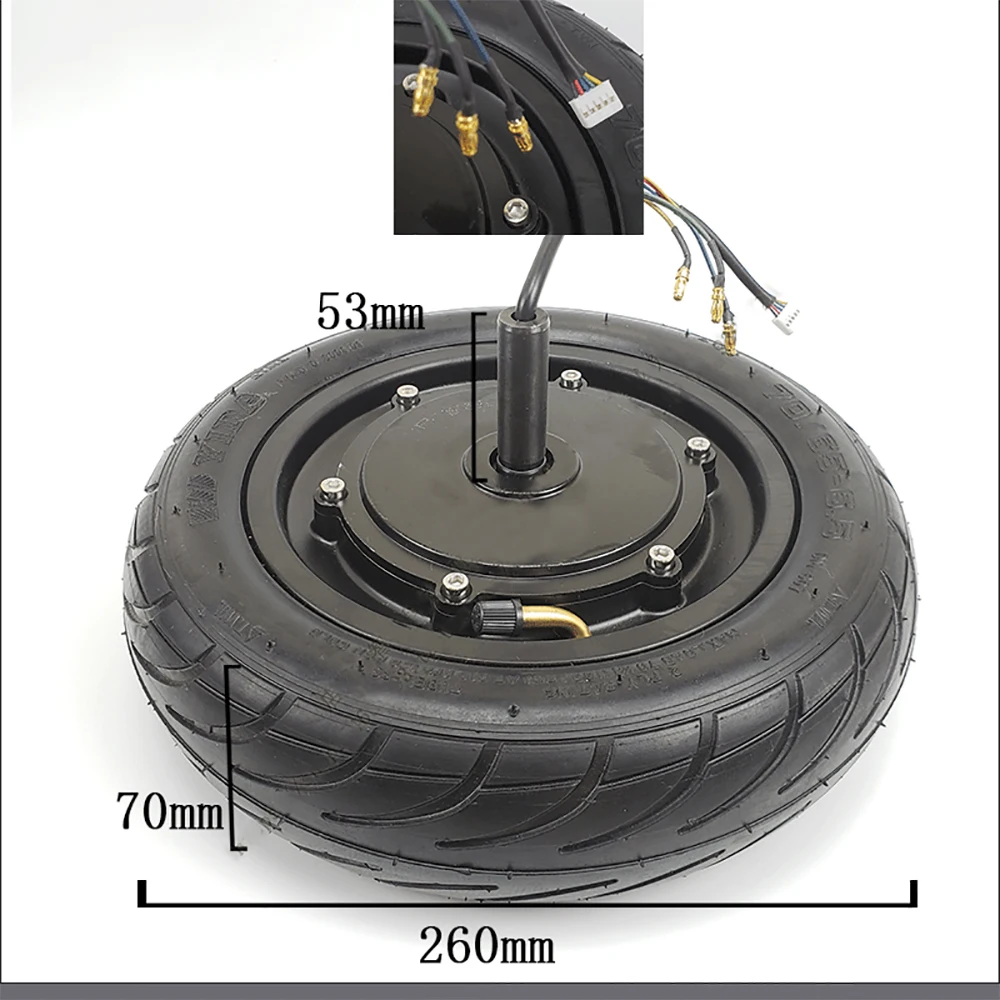 Мотор для центрального движения для электрического гироскутера мотор для центрального движения колеса электрический скутер твердое/вакуумных шин мотор 36/54в 250 w/300 Вт мотор для центрального движения 6,5/8/10 дюймов