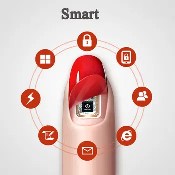 

N2 Smart Nail Sticker NFC Lock Decal Christmas 3D Design Tattoo for N3 Virtual Call SOS Message as Shopping Card Accessories