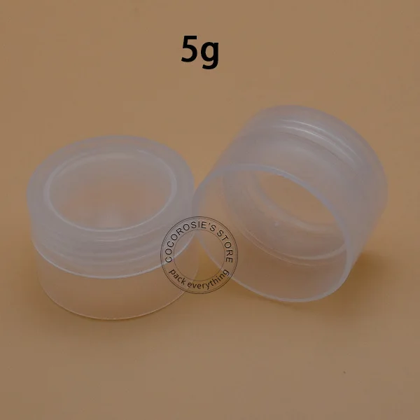

50PCS 5g jar empty clear cosmetic container,hand cream jar,plastic small jar for cream