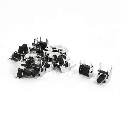 

15 Pcs 6mm x 6mm x 8mm Momentary 2 Pins Tactile Tact Push Button Switch