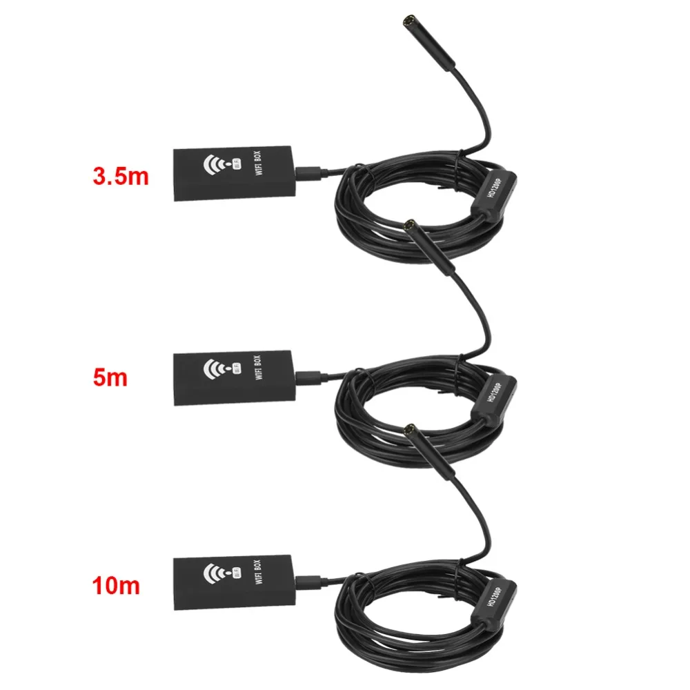 

F140 1200P 8 LED WiFi Endoscope 8mm Lens HD Borescope Inspection Camera IP68 Waterproof 1600 x 1200 Resolution
