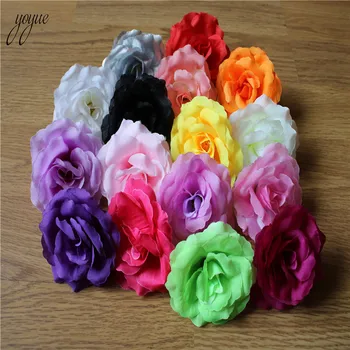 

100 Pcs 6cm Silk Rose Artificial Flower Wedding Leaves Decoration Items Wreath Diy Handicraft Flowers Fake Simulation Cheap