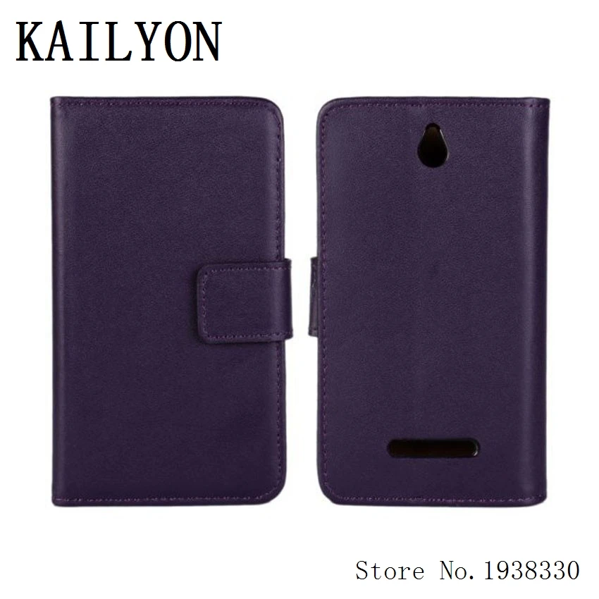 Kailyon Luxury из натуральной кожи чехол для sony Xperia E Dual C1605 C1604 C1505 C1504 бумажник флип, чехол для мобильного телефона с подставкой и визитницей