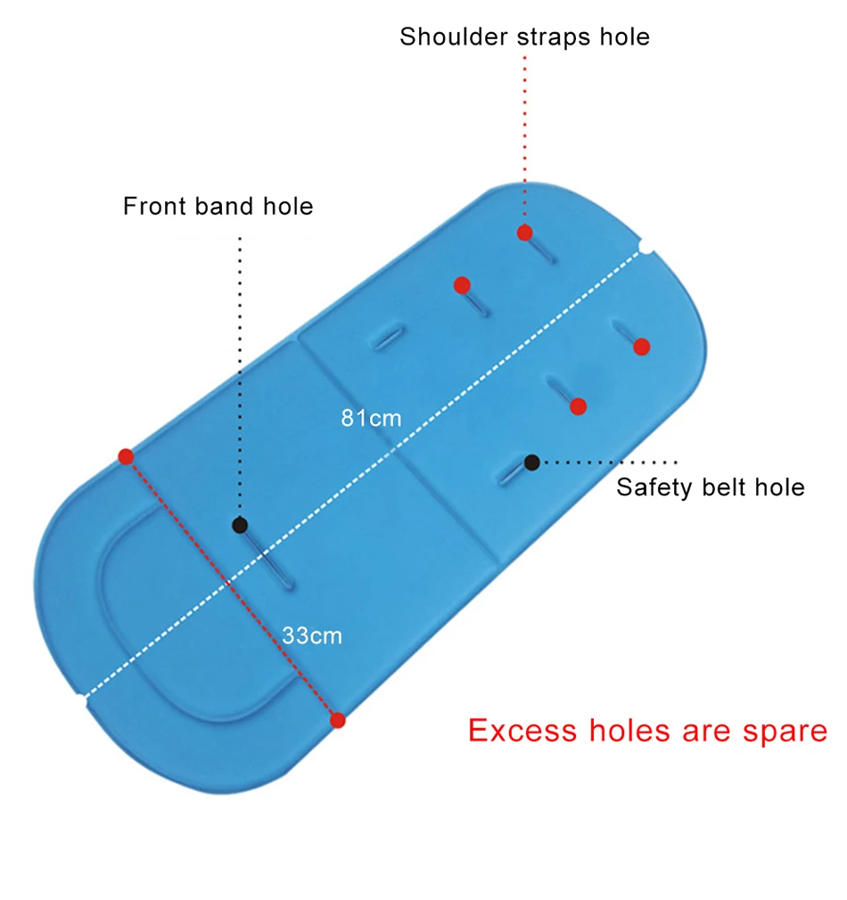 Дышащий коврик для детской коляски, коврик для сиденья, детское автомобильное сиденье, подушка для коляски, складные детские коляски, матрас, коврик для коляски
