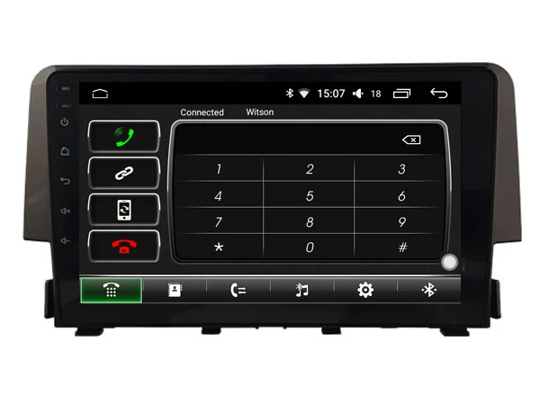 Flash Deal DSP android 8.1.2 gps navigation for HONDA civic 2016-2018 Navirider car dvd player multimedia autoradio tape recorder headunit 5