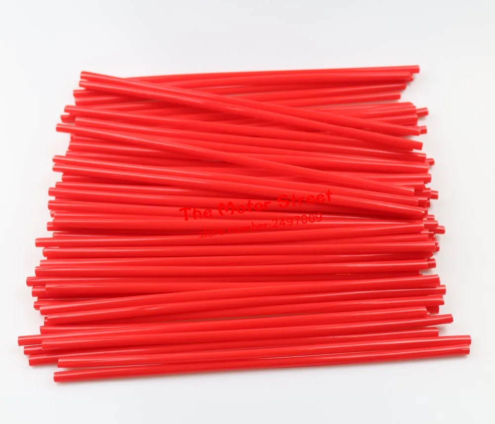 

RED Bike Motorcycle Mountain Bike MTB Wheel Modification Spokes Sleeve Tube Safety Snap-On Clip Tube Safety Warn