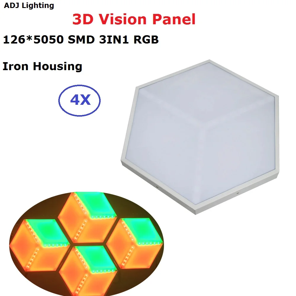 4xlot 3d Vision Panel 126x5050 Smd Rgb Full Color Led Stage Effect