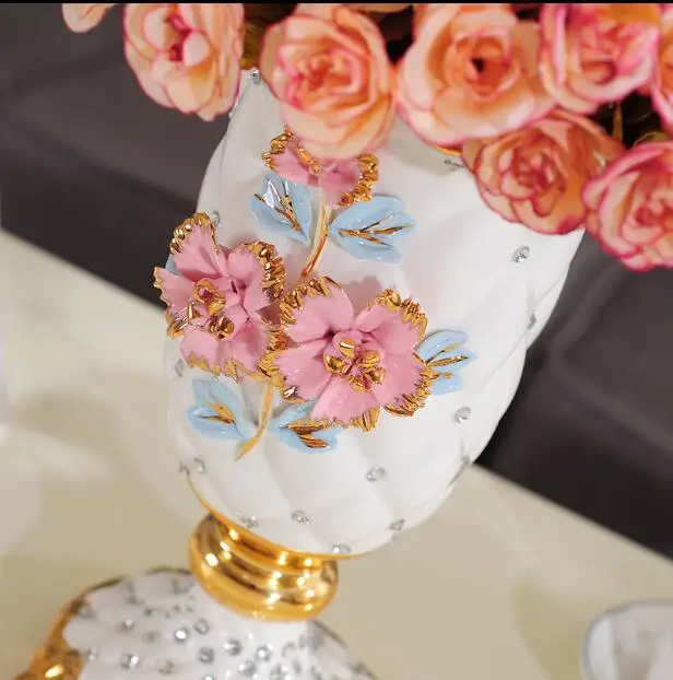 European-style ceramics creative landing large vase luxury decorations