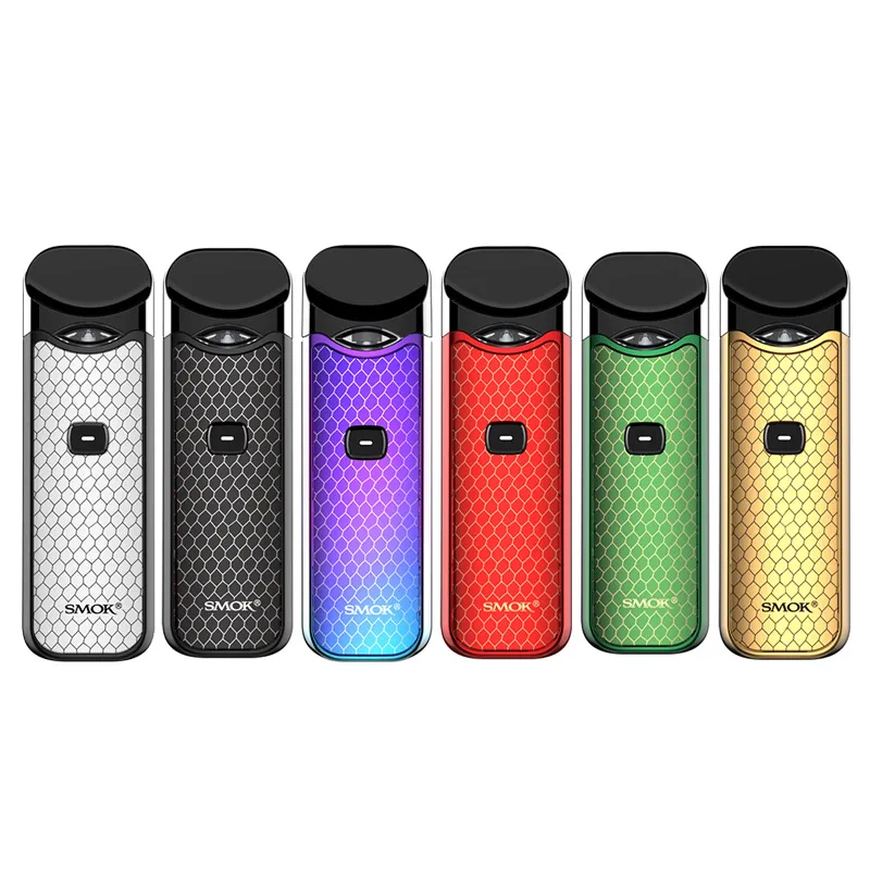 7 New Colors 100% Original SMOK Nord Kit 1100mAh Pod System Kit Electronic Cigarettes With Nord Mesh Coil 3ML Pod MTL Vape